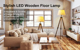 WoodTripod LED Floor Lamp