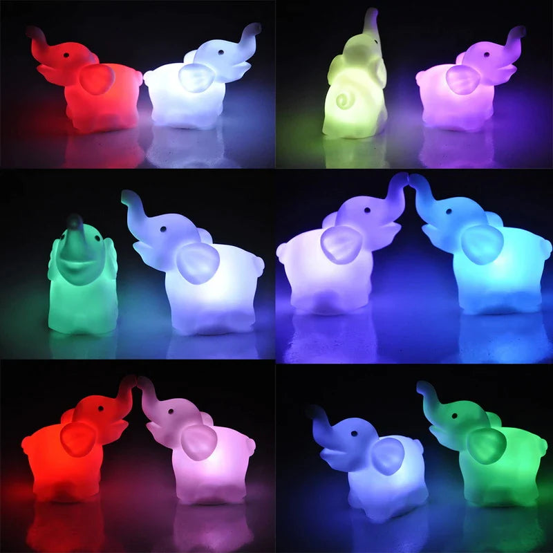 Cute Elephant LED Night Light Lamp