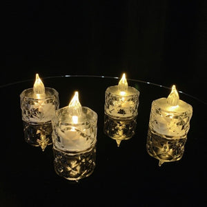 LED Flickering Electronic Candle Night Light