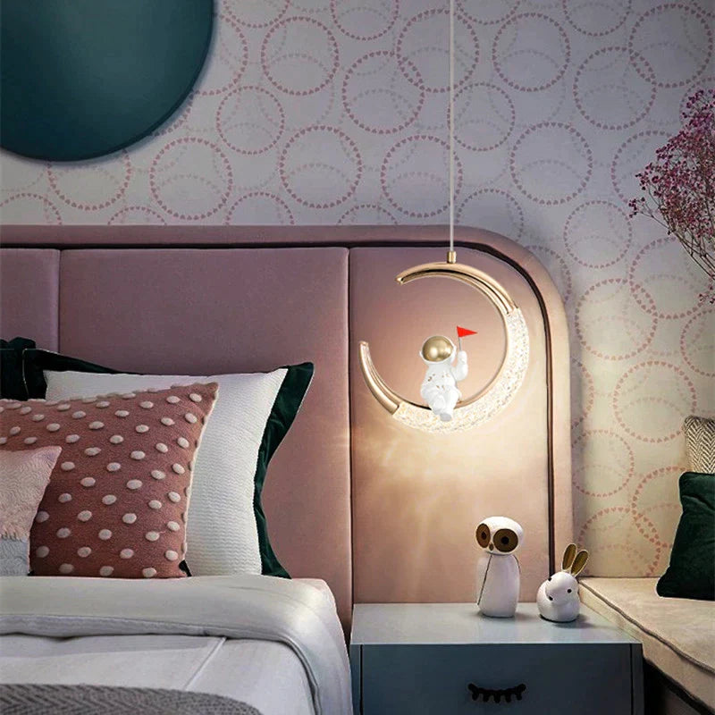 Modern Minimalist Children's Room Bedside Chandelier