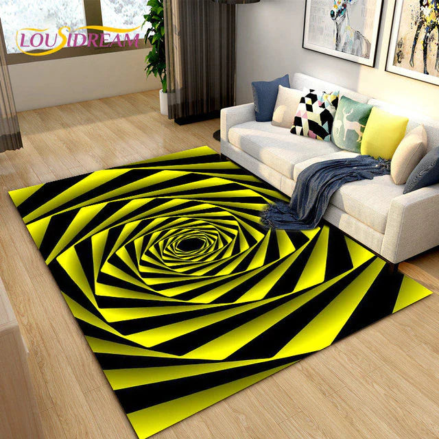 Cosmic Vortex: 3D Illusion Rug