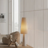 Cream Fabric LED Floor Lamp